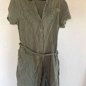 Weatherproof Vintage Olive Green Shirt Top